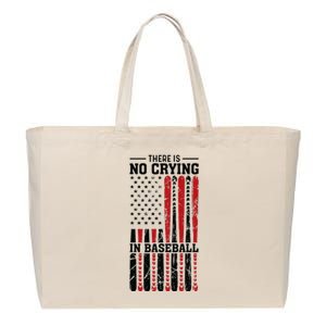 There Is No Crying In Baseball Cotton Canvas Jumbo Tote