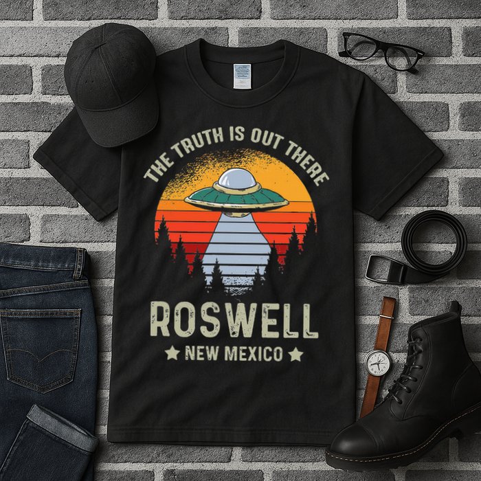 Truth Is Out There Roswell New Mexico Alien Abduction Ufo Tall T-Shirt