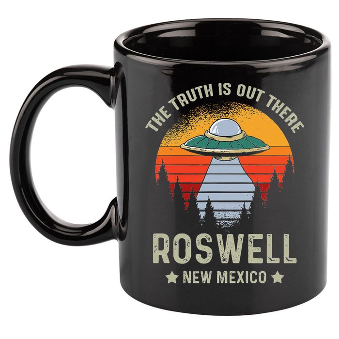 Truth Is Out There Roswell New Mexico Alien Abduction Ufo 11oz C Handle Ceramic Mug