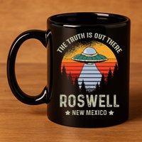 Truth Is Out There Roswell New Mexico Alien Abduction Ufo 11oz C Handle Ceramic Mug