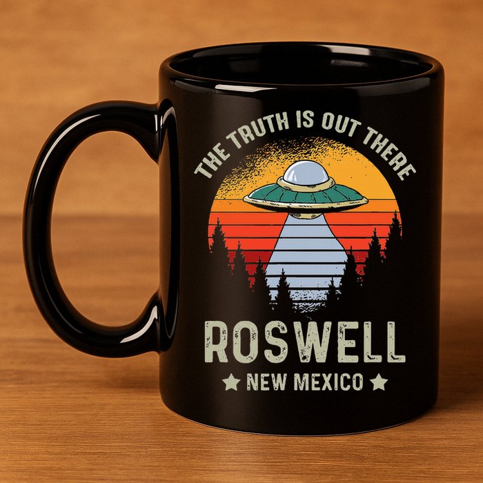 Truth Is Out There Roswell New Mexico Alien Abduction Ufo 11oz C Handle Ceramic Mug