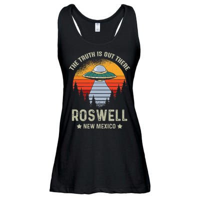 Truth Is Out There Roswell New Mexico Alien Abduction Ufo Ladies Essential Flowy Tank
