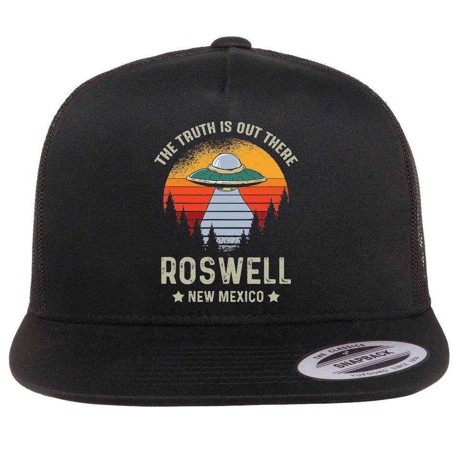 Truth Is Out There Roswell New Mexico Alien Abduction Ufo Flat Bill Trucker Hat
