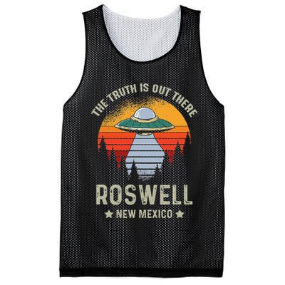 Truth Is Out There Roswell New Mexico Alien Abduction Ufo Mesh Reversible Basketball Jersey Tank