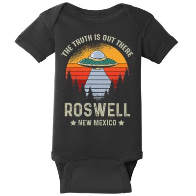 Truth Is Out There Roswell New Mexico Alien Abduction Ufo Baby Bodysuit