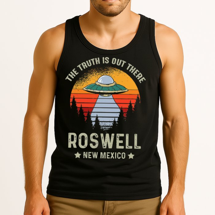 Truth Is Out There Roswell New Mexico Alien Abduction Ufo Tank Top