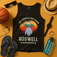 Truth Is Out There Roswell New Mexico Alien Abduction Ufo Tank Top