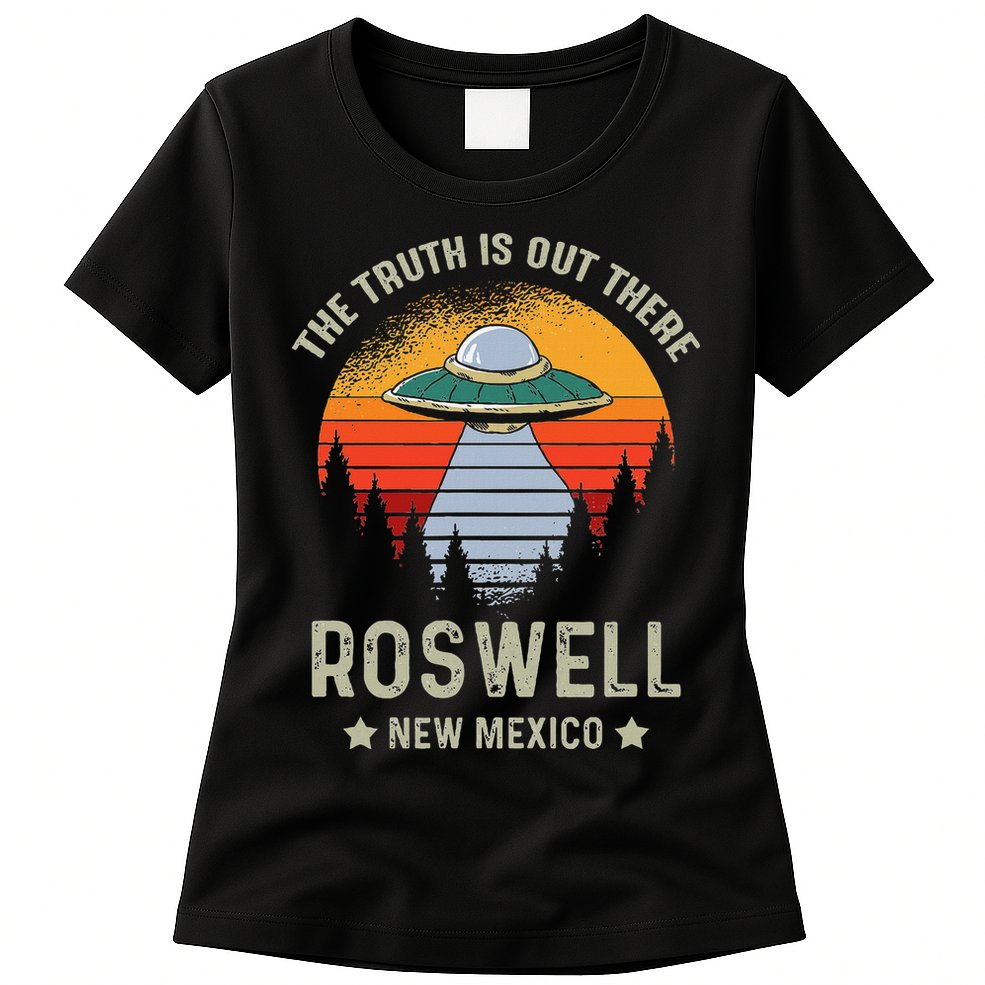Truth Is Out There Roswell New Mexico Alien Abduction Ufo Womens T-Shirt