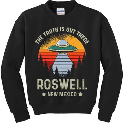 Truth Is Out There Roswell New Mexico Alien Abduction Ufo Kids Sweatshirt