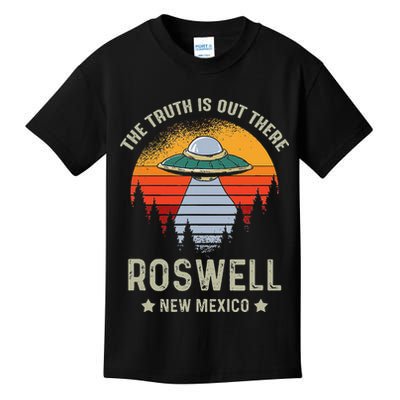 Truth Is Out There Roswell New Mexico Alien Abduction Ufo Kids T-Shirt