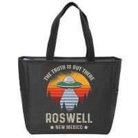 Truth Is Out There Roswell New Mexico Alien Abduction Ufo Zip Tote Bag