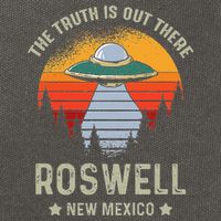 Truth Is Out There Roswell New Mexico Alien Abduction Ufo Cotton Canvas Backpack