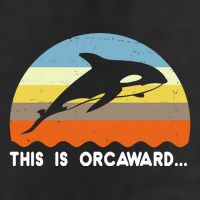 This Is Orcaward Funny Awkward Whale Sunset Adult Drive Performance Visor