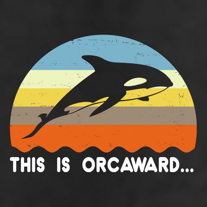 This Is Orcaward Funny Awkward Whale Sunset Adult Drive Performance Visor