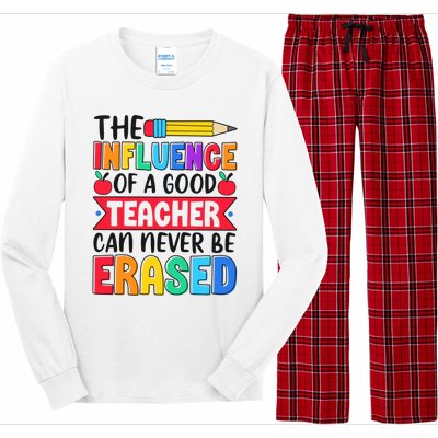 The Influence Of A Good Teacher Can Never Be Erased Long Sleeve Pajama Set