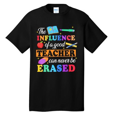 The Influence Of A Good Teacher Can Never Be Erased Tall T-Shirt