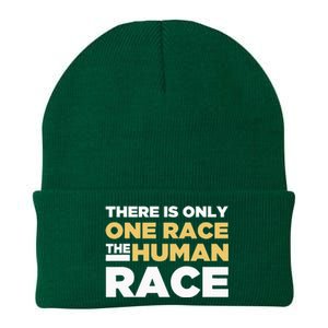 There Is Only One Race The Human Race Anti Racist Diversity Knit Cap Winter Beanie