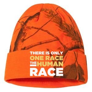 There Is Only One Race The Human Race Anti Racist Diversity Kati Licensed 12" Camo Beanie