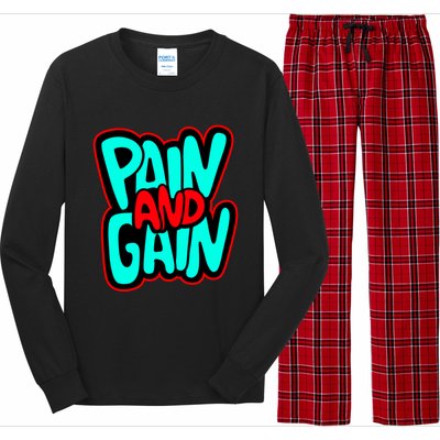 Train Insane Or Ramain The Same No Pain No Gain Cute Gift Long Sleeve Pajama Set