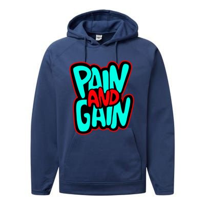 Train Insane Or Ramain The Same No Pain No Gain Cute Gift Performance Fleece Hoodie