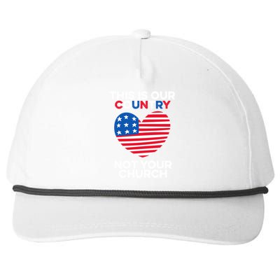 This Is Our Country Not Your Church America Usa Freedom Free Gift Snapback Five-Panel Rope Hat