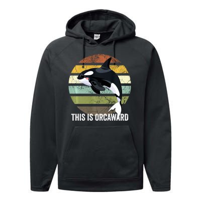 This Is Orcaward Whale Lover Orca Performance Fleece Hoodie