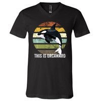 This Is Orcaward Whale Lover Orca V-Neck T-Shirt