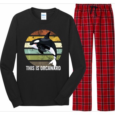 This Is Orcaward Whale Lover Orca Long Sleeve Pajama Set