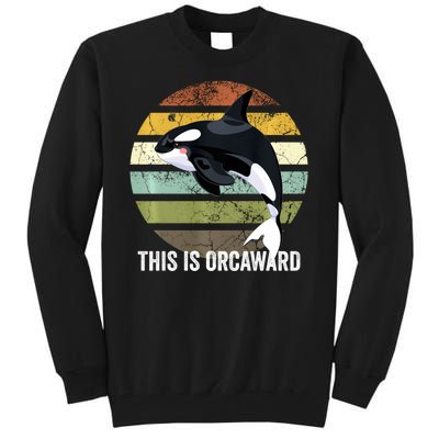 This Is Orcaward Whale Lover Orca Tall Sweatshirt