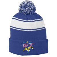 Tap It Out Tap Dancing Tap Dance Dancer Gift Stripe Pom Pom Beanie