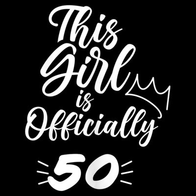 This  Is Officially 50 Fifty 50Th Fiftieth Cute Birthday T-Shirt