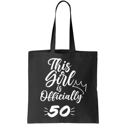 This  Is Officially 50 Fifty 50Th Fiftieth Cute Birthday Bag