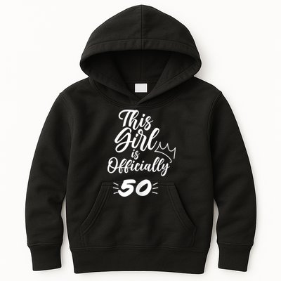 This  Is Officially 50 Fifty 50Th Fiftieth Cute Birthday Kids Hoodie
