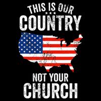 This Is Our Country Not Your Church Funny Atheist America Visor