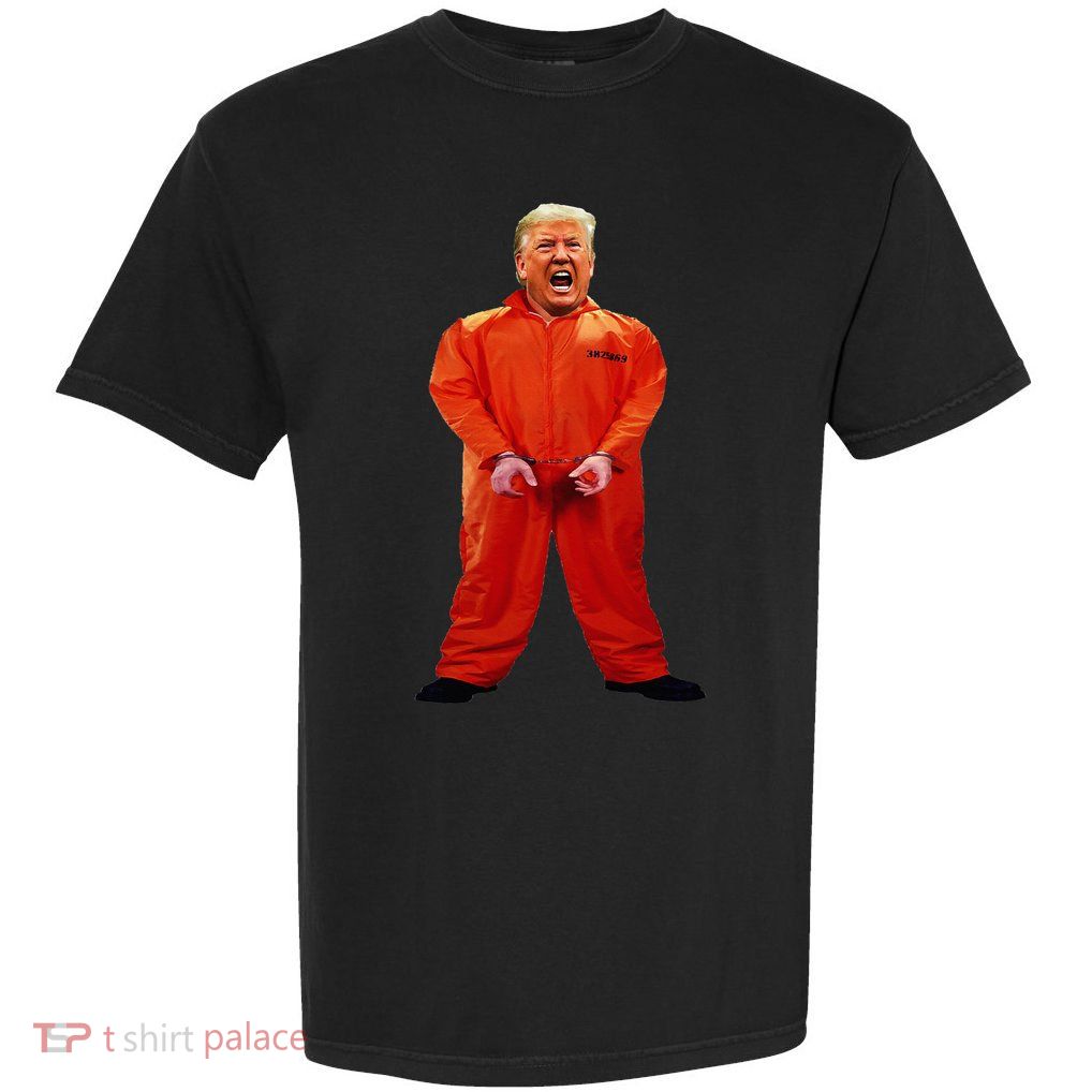 Trump In Orange Jumpsuit Garment-Dyed Heavyweight T-Shirt