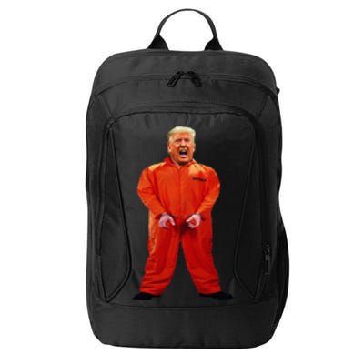 Trump In Orange Jumpsuit City Backpack