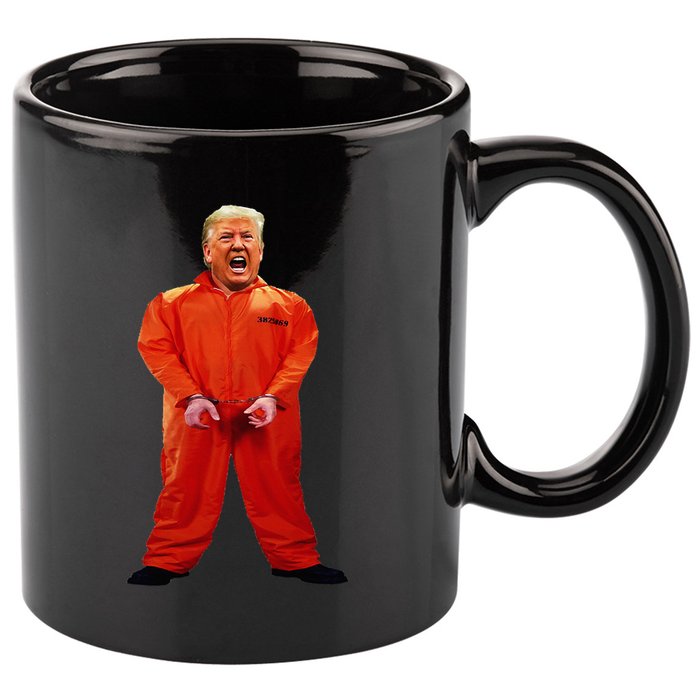 Trump In Orange Jumpsuit 11oz C Handle Ceramic Mug