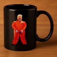 Trump In Orange Jumpsuit 11oz C Handle Ceramic Mug