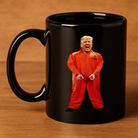 Trump In Orange Jumpsuit 11oz C Handle Ceramic Mug