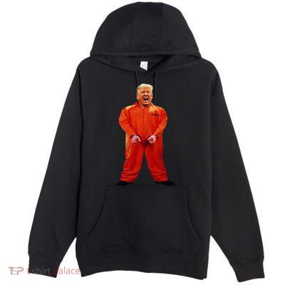 Trump In Orange Jumpsuit Premium Pullover Hoodie