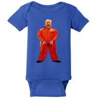 Trump In Orange Jumpsuit Baby Bodysuit