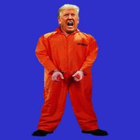 Trump In Orange Jumpsuit Baby Bodysuit