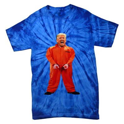 Trump In Orange Jumpsuit Tie-Dye T-Shirt
