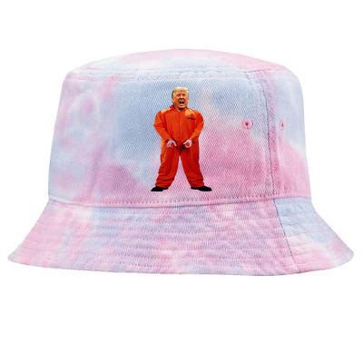 Trump In Orange Jumpsuit Tie-Dyed Bucket Hat