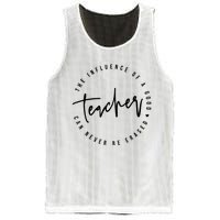 The Influence Of A Good Teacher Can Never Be Erased Mesh Reversible Basketball Jersey Tank