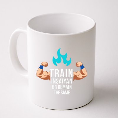 Train Insaiyan Or Remain The Same Anime Gym Bodybuilding Coffee Mug