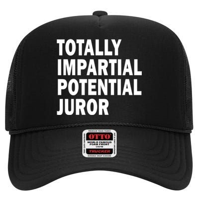 Totally Impartial Potential Juror High Crown Mesh Back Trucker Hat