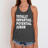 Totally Impartial Potential Juror Women's Knotted Racerback Tank