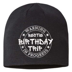 Trip In Progress Matching Bd Funny Gift Sustainable Beanie