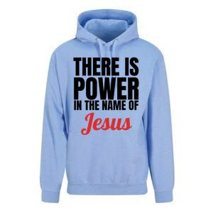 There Is Power In The Name Of Jesus Christian Gift Unisex Surf Hoodie